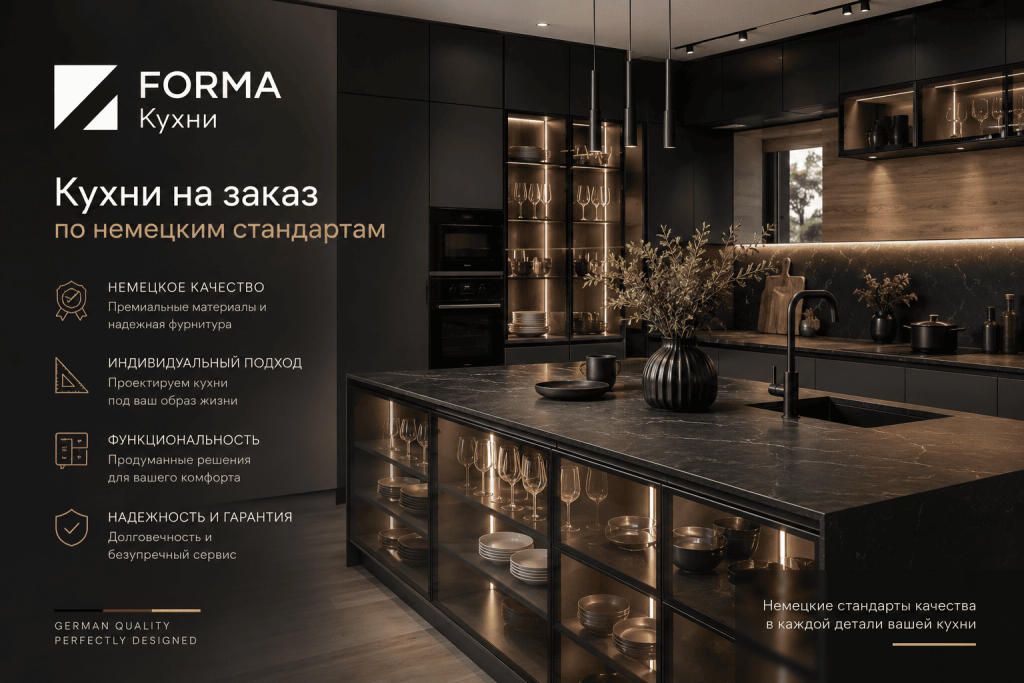 Кухни на заказ по немецким стандартам: как фабрика FORMA изменила сервис в Новосибирске 1 ервисные стандарты мебели FORMA